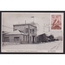 USHUAIA TIERRA DEL FUEGO ANTIGUA TARJETA POSTAL